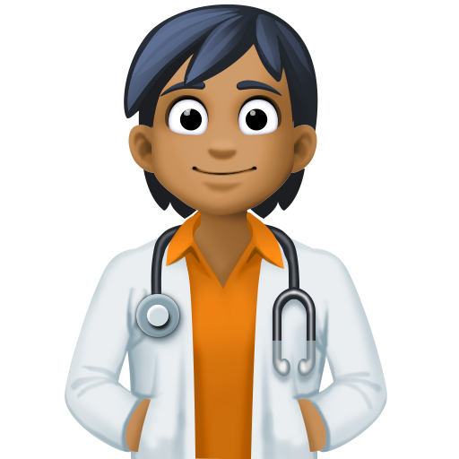 Медицинский работник: темный тон кожи для Facebook 15.0