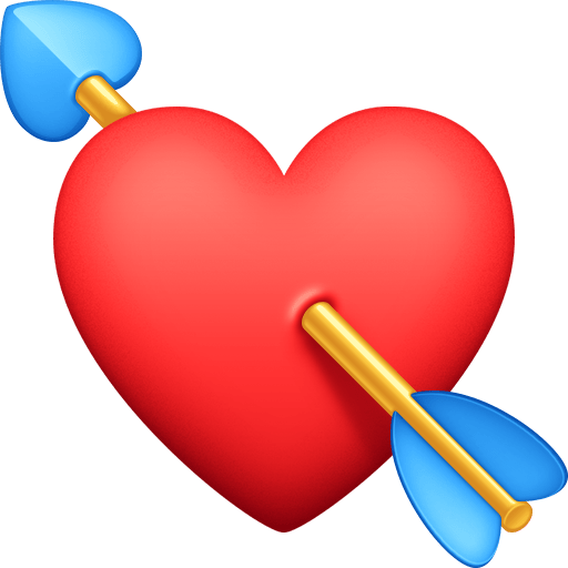 Сердце, пронзенное стрелой для Facebook 15.0