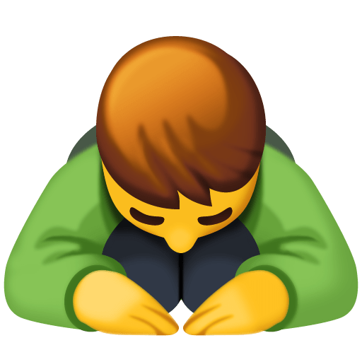 Мужчина кланяется для Facebook 15.0