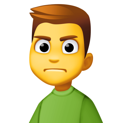 Нахмурившийся мужчина для Facebook 15.0