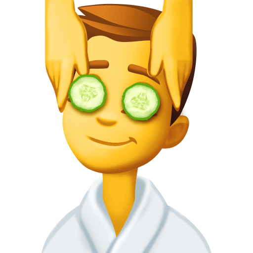 Чоловікові масажують обличчя для Facebook 15.0