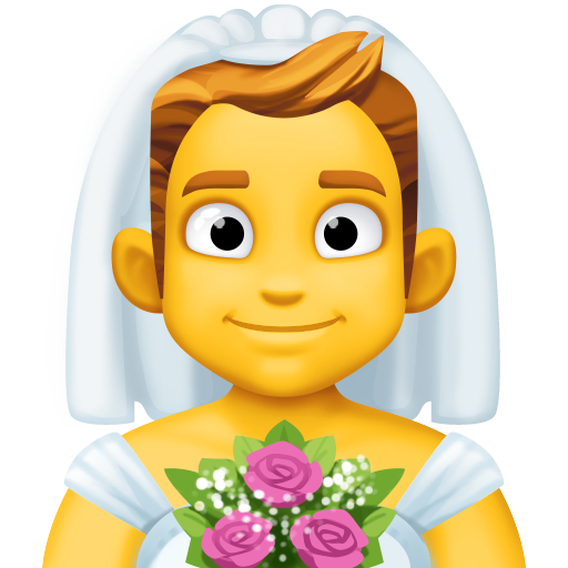 Мужчина в фате для Facebook 15.0