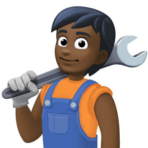 Механік: дуже темний тон шкіри для Facebook 15.0