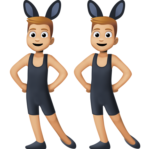 Мужчины с кроличьими ушками на вечеринке, тип 3 для Facebook 15.0