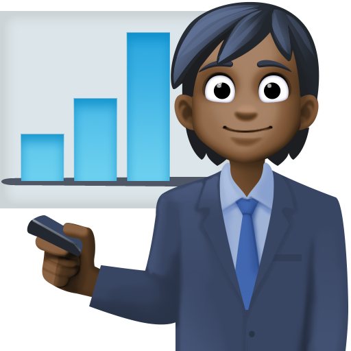 Офісний працівник: дуже темний тон шкіри для Facebook 15.0