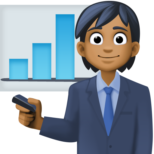 Офісний працівник: темний тон шкіри для Facebook 15.0