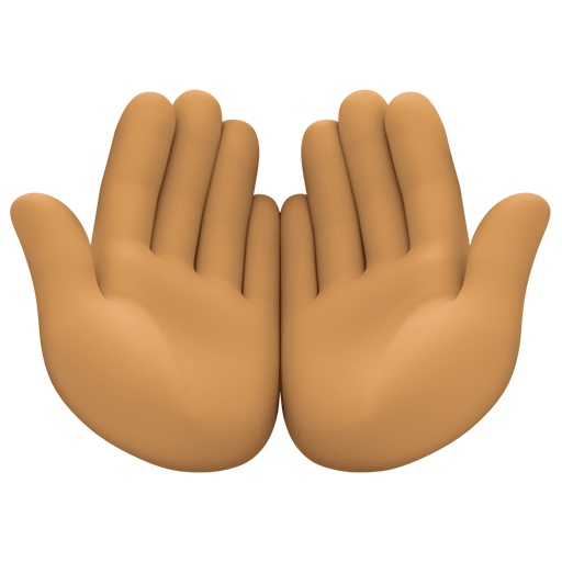 Долоні човником: середній тон шкіри для Facebook 15.0