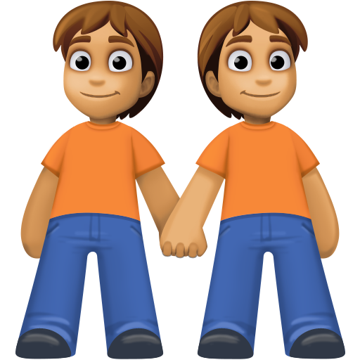 Люди, що тримаються за руки: середній тон шкіри для Facebook 15.0