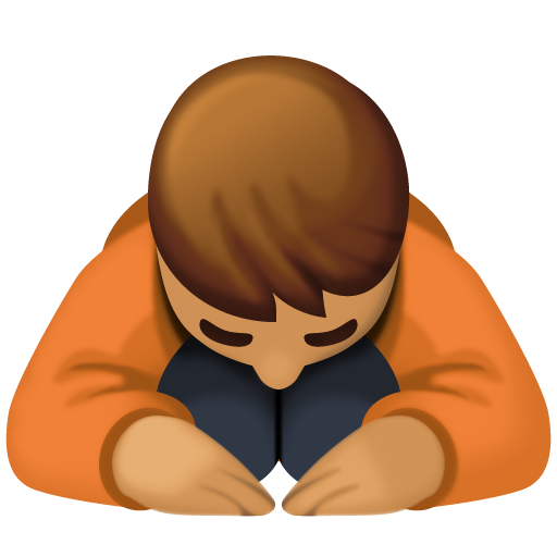 Человек кланяется: средний тон кожи для Facebook 15.0