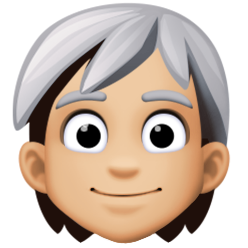 Дорослий: світлий тон шкіри сиве волосся для Facebook 15.0