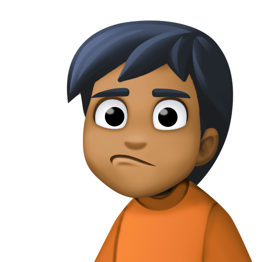 Обиженный человек: темный тон кожи для Facebook 15.0