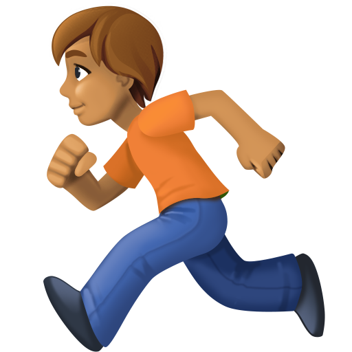 Людина біжить: середній тон шкіри для Facebook 15.0