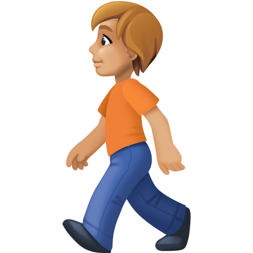 Людина йде: світлий тон шкіри для Facebook 15.0