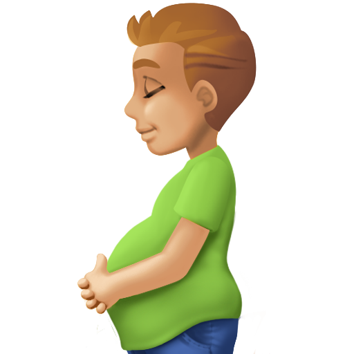 Pregnant Man: Medium-Light Skin Tone для Facebook 15.0