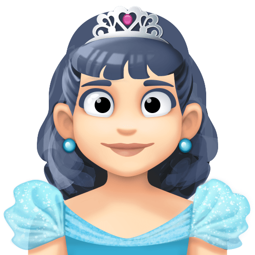 Princess: Light Skin Tone Emoji ๐ธ๐ป
