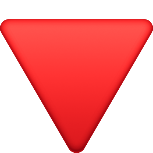 Трикутник вершиною вниз для Facebook 15.0