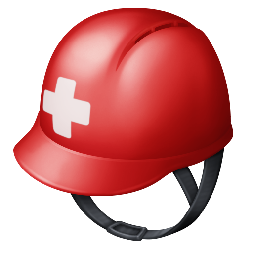 Каска с белым крестом для Facebook 15.0