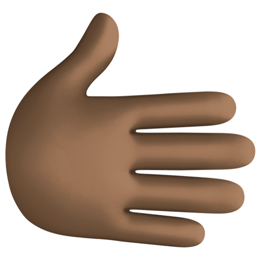 Рука праворуч: дуже темний тон шкіри для Facebook 15.0