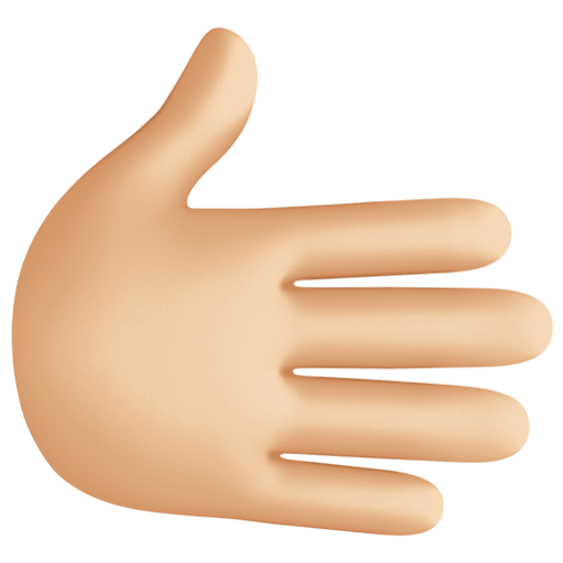 Рука вправо: светлый тон кожи для Facebook 15.0