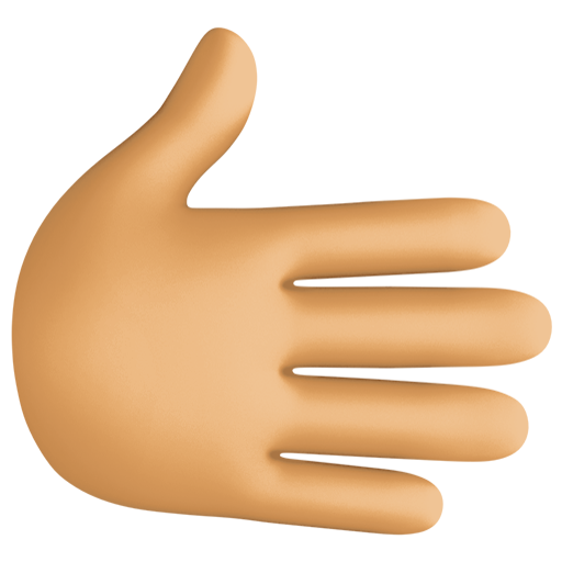 Рука праворуч: середній тон шкіри для Facebook 15.0
