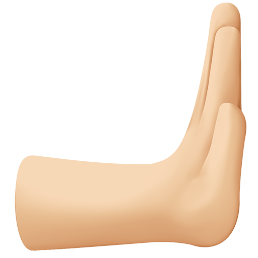 Штовхаюча рука вправо: середньо-світлий тон шкіри для Facebook 15.0