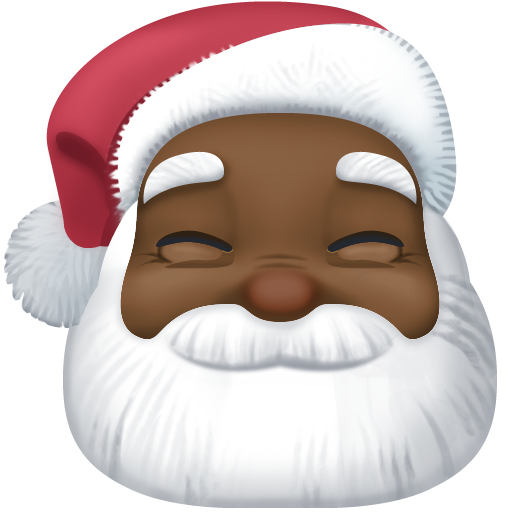 Санта-Клаус: дуже темний тон шкіри для Facebook 15.0