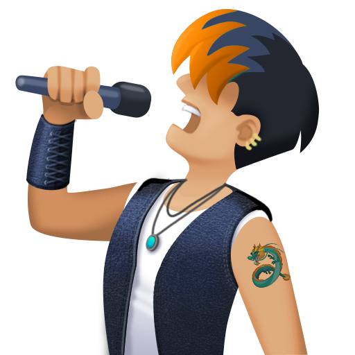 Співак: світлий тон шкіри для Facebook 15.0