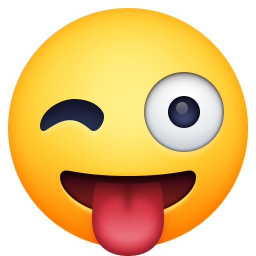 Показывает язык и подмигивает для Facebook 15.0