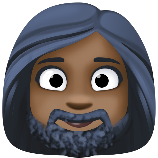 Бородата жінка: дуже темний тон шкіри для Facebook 15.0