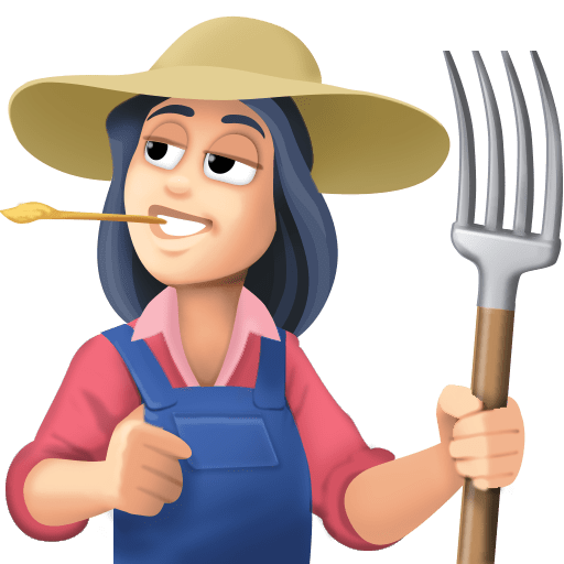 Жінка-фермер: дуже світлий тон шкіри для Facebook 15.0