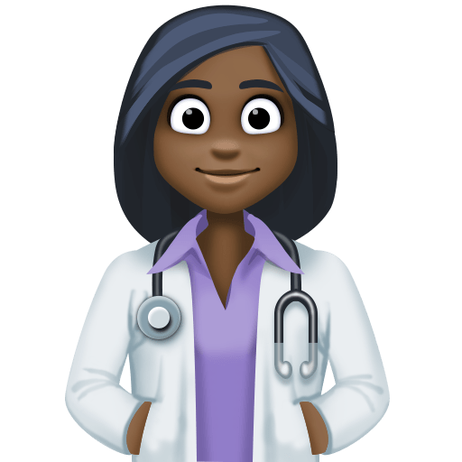 Жінка-лікар: дуже темний тон шкіри для Facebook 15.0