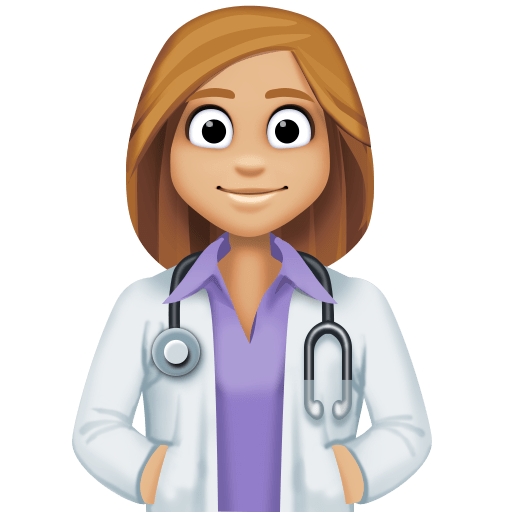 Жінка-лікар: світлий тон шкіри для Facebook 15.0