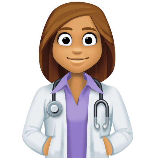 Женщина-врач: средний тон кожи для Facebook 15.0