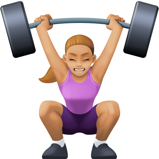 Жінка зі штангою: світлий тон шкіри для Facebook 15.0