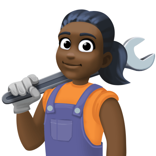 Жінка-механік: дуже темний тон шкіри для Facebook 15.0