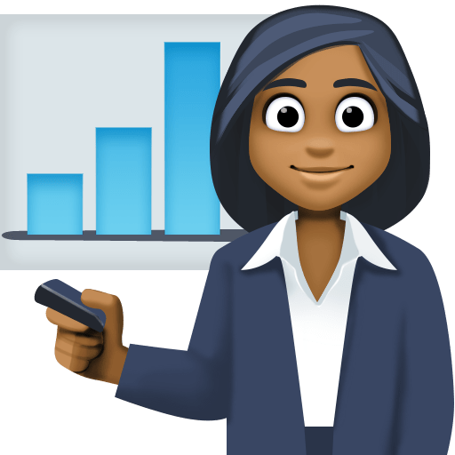 Офісна працівниця: темний тон шкіри для Facebook 15.0