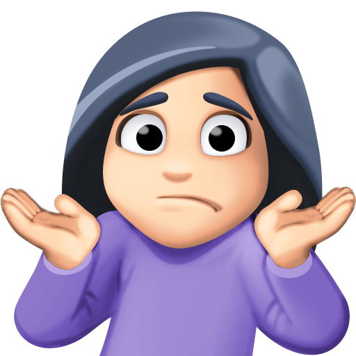 Жінка знизує плечима: дуже світлий тон шкіри для Facebook 15.0