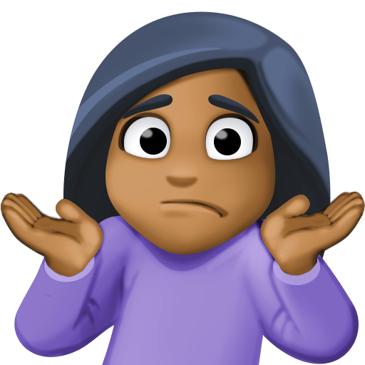 Жінка знизує плечима: темний тон шкіри для Facebook 15.0