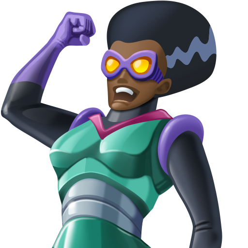 Жінка-суперлиходій: дуже темний тон шкіри для Facebook 15.0