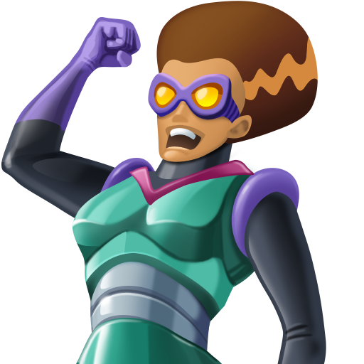 Жінка-суперлиходій: середній тон шкіри для Facebook 15.0