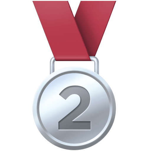 2nd Place Medal for Facebook 16.0