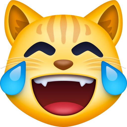 Смеющийся до слез кот для Facebook 16.0