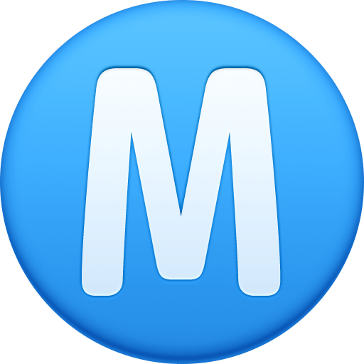 Círculo Com A Letra M para Facebook 16.0