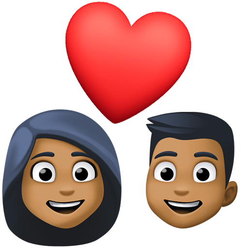 Casal Apaixonado: Pele Morena Escura para Facebook 16.0