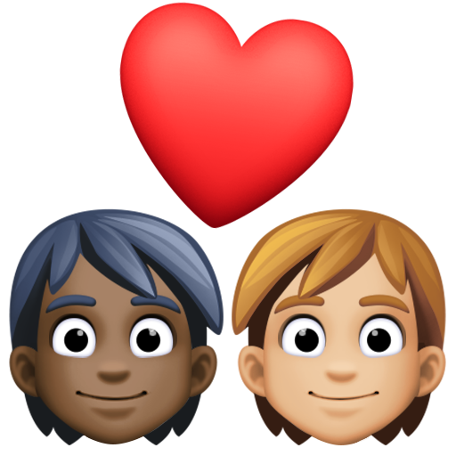 Casal Apaixonado: Pessoa, Pessoa, Pele Escura, Pele Morena Clara para Facebook 16.0
