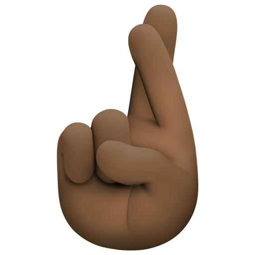 Схрещені пальці: дуже темний тон шкіри для Facebook 16.0