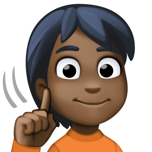 Pessoa Surda: Pele Escura para Facebook 16.0