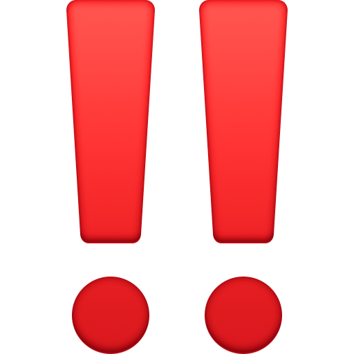 Double Exclamation Mark for Facebook 16.0