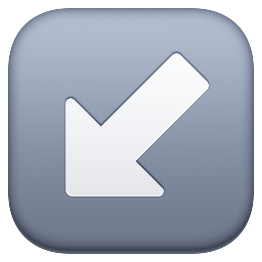 Seta Para Baixo E Para A Esquerda para Facebook 16.0