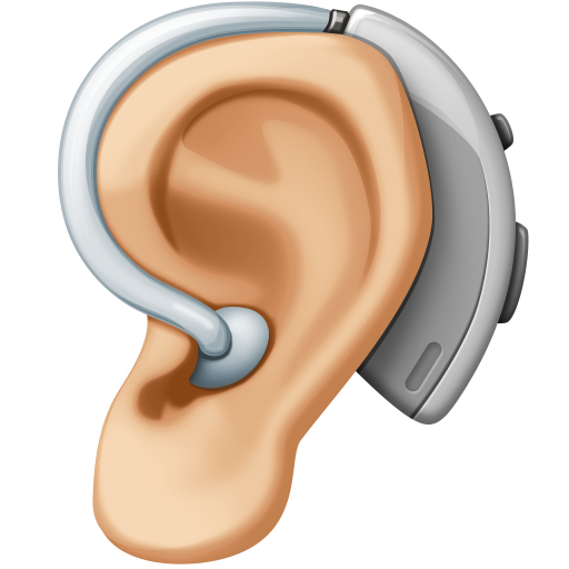 Ouvido Com Aparelho Auditivo: Pele Morena Clara para Facebook 16.0